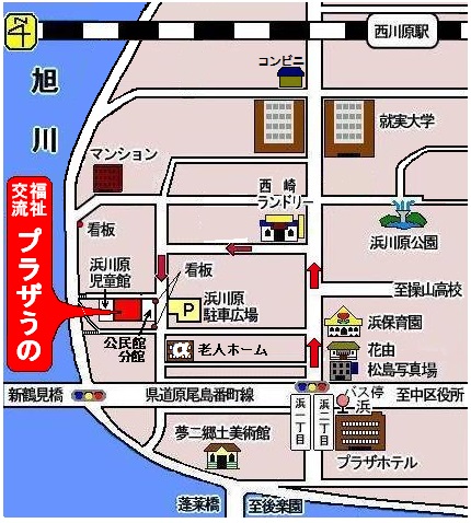 福祉交流プラザうのの周辺地図