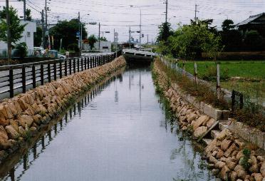一級河川倉安川の改修の写真