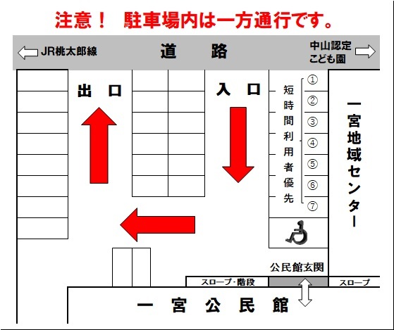 第1駐車場案内図