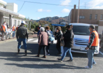 自主防災組織による訓練等