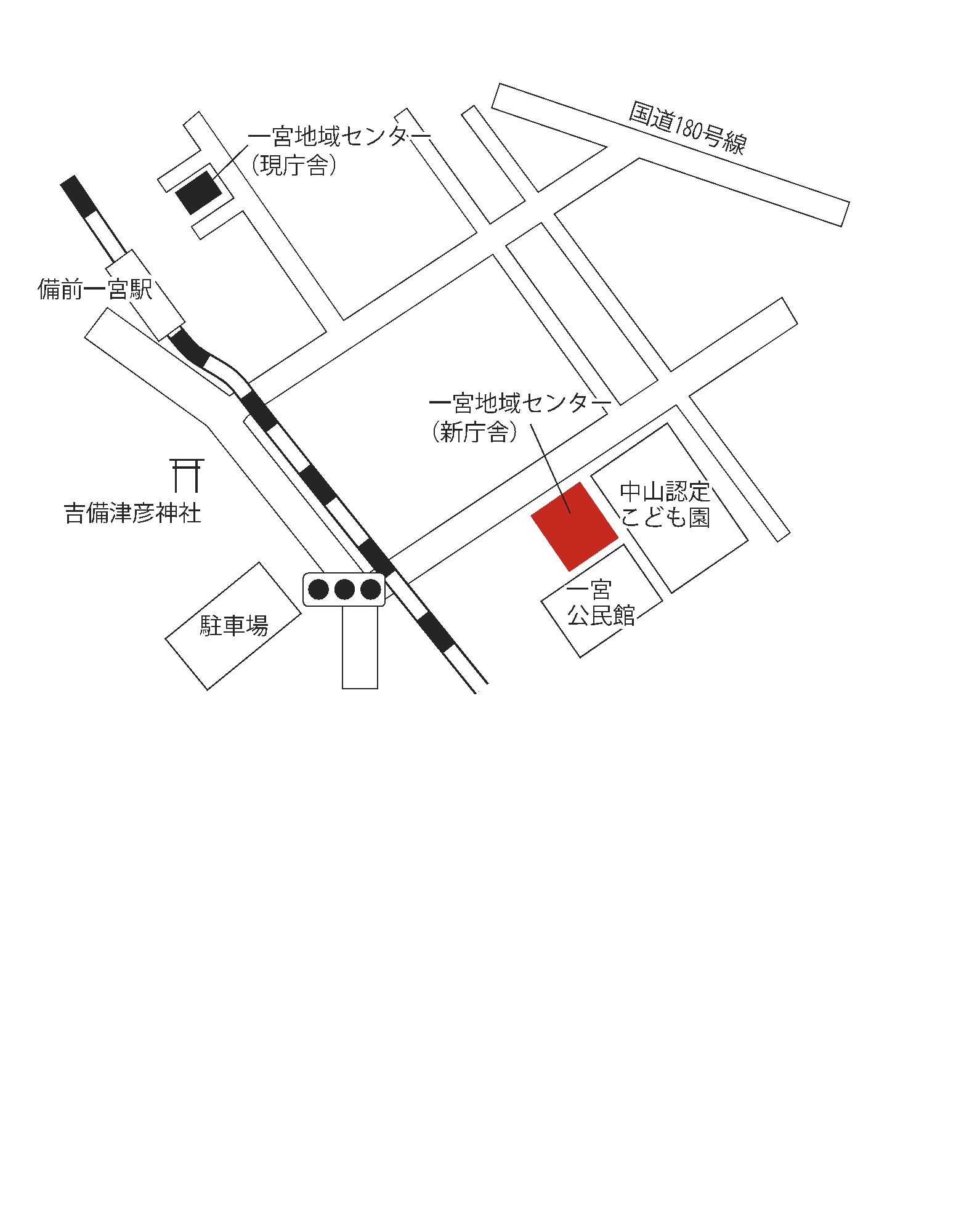 一宮地域センター移転場所地図