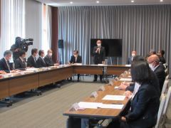 令和4年度第1回岡山芸術交流実行委員会総会に出席した時の写真。