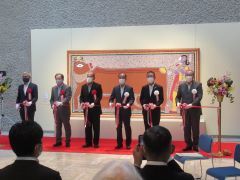 岡山市立オリエント美術館で特別展「ヒンドゥーの神々の物語」の開会式・内覧会に、大森雅夫岡山市長が出席しました