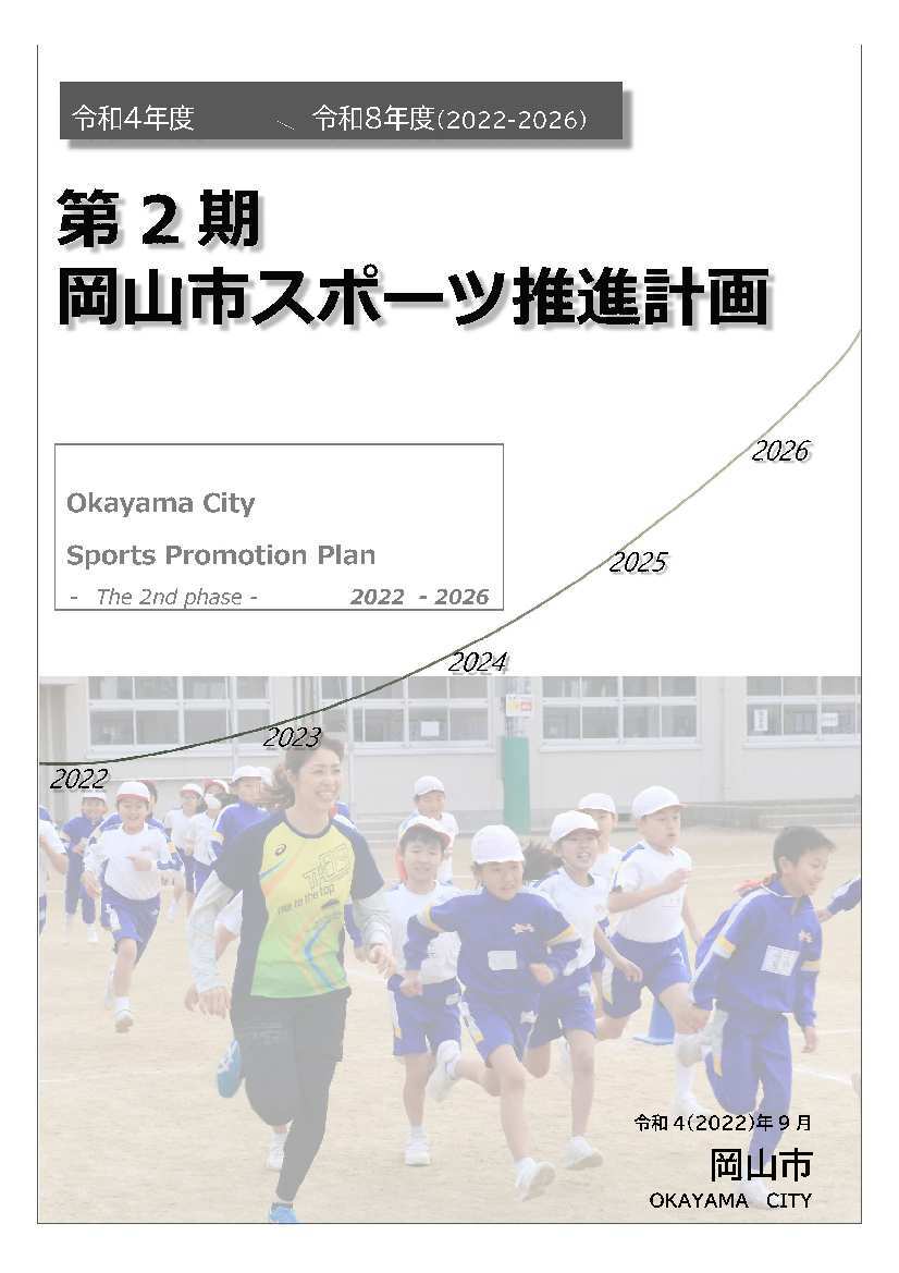 第2期岡山市スポーツ推進計画表紙の画像