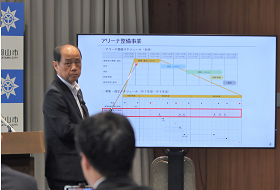 記者会見の様子